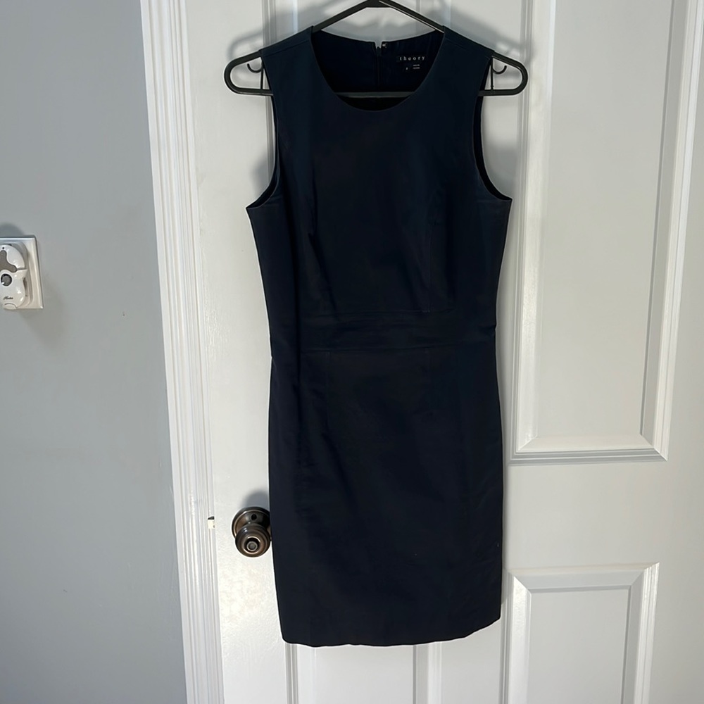 Navy Theory Shift Dress